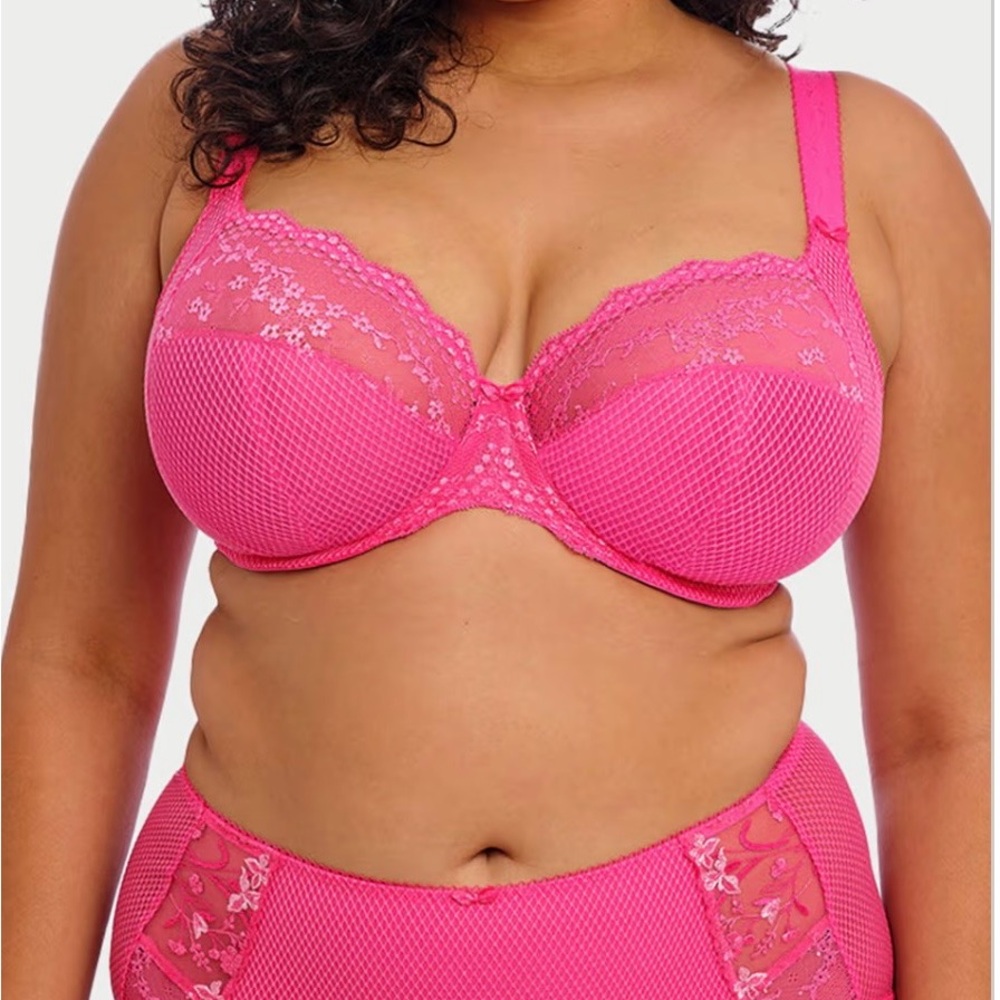 Pink Embroidered Underwire Bra - Picture 4 of 4